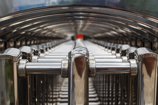 Close Up Stainless Steel Gate