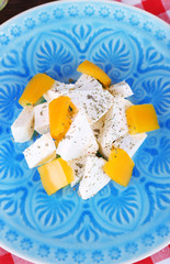 Cottage cheese with vegetables