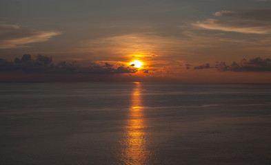 Sun set of the sea