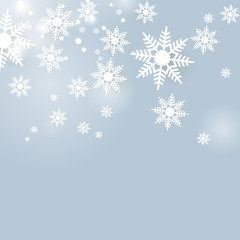 Fototapeta na wymiar Abstract Christmas background greeting with snowflakes