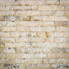 Natural travertine stone wall texture for background