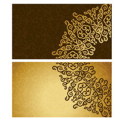 Business card in oriental style.