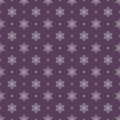 Seamless snowflakes background for winter and christmas theme.