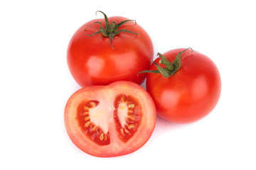 Tomato isolated on white background