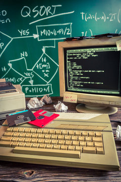 Work on algorithm in the computer lab