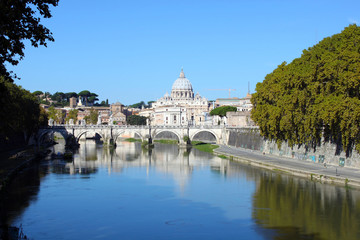 Saint Angel Bridge and St Peter's Cathedral
