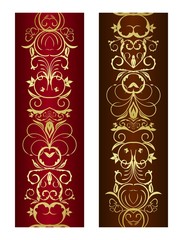 Vertical floral ornament