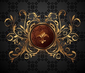 gold vintage for design packing