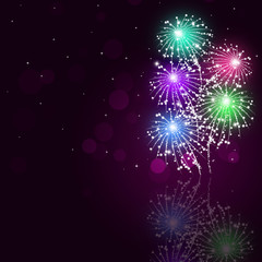 Multicolor Fireworks Show
