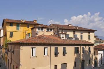 Ancient Lucca cityscape, Italy