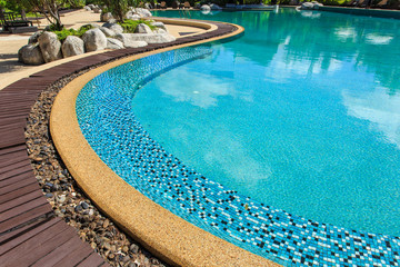 Swimming pool in luxury resort