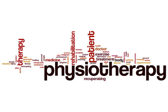 Physiotherapy word cloud