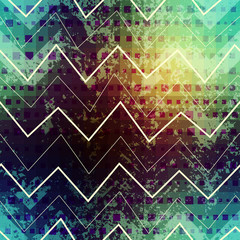 Grunge green chevron pattern.
