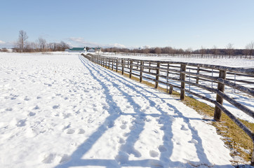 Farm in winter