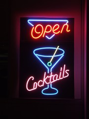 Neon Reklame Tafel Cocktails