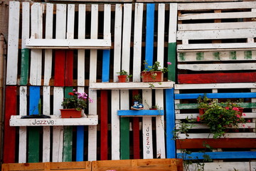 Colorful Wooden Fence