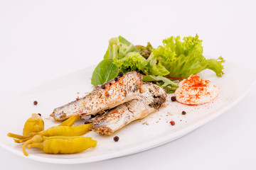 Fish on plate