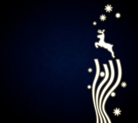 a deer background with stars