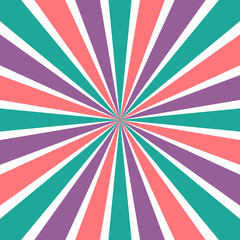 Burst vector background in retro style.