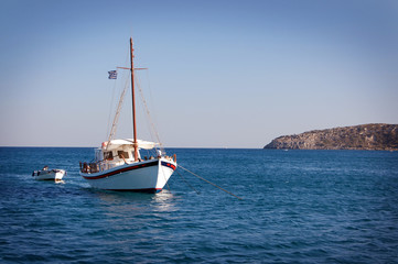 Greek Boat in the Sea