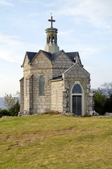 Fototapeta na wymiar savoie-chapelle du mont st michel