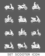 Scooter Icons Set