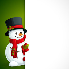 Snowman christmas leaflet