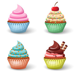Sweet cupcake set