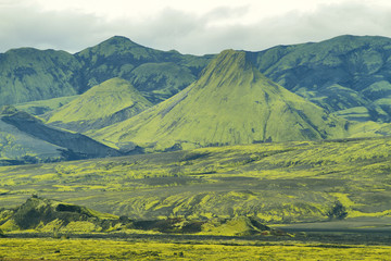 Volcanic landscape in Lakagigar