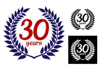 Anniversary laurel wreath