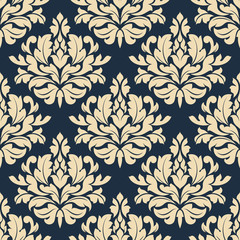 Close up seamless arabesque floral pattern