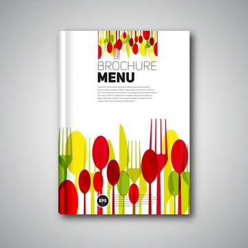 Restaurant Menu Card Design template, Brochure book cover design