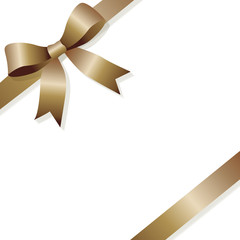 Ribbon loop brown bronze