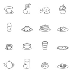 Breakfast icon outline