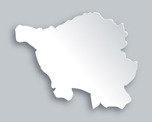 Karte des Saarlands