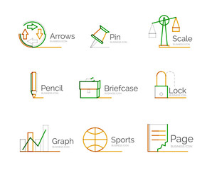 Line minimal design logo collection