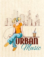 Urban music poster