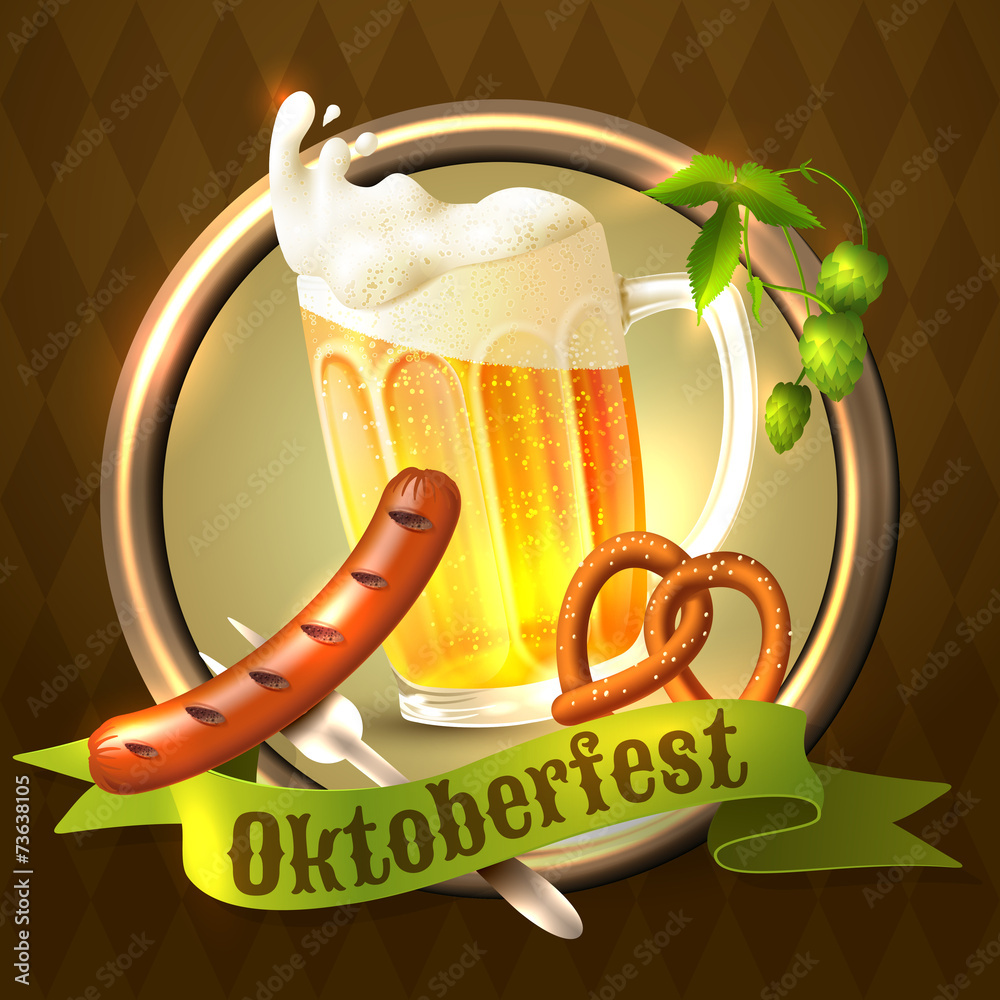 Poster Oktoberfest festival background