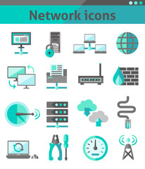 Network icons set