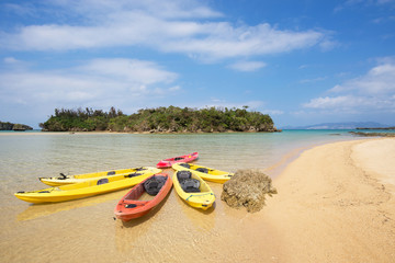 Obraz premium 沖縄のビーチ・瀬良垣の浜