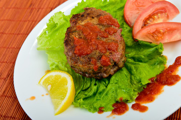 meatball with vegetables