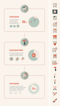 Dental Infographic Elements.
