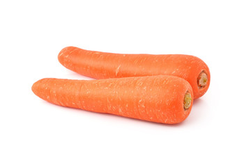 carrots isolated on white background