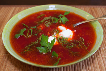Plate of borscht
