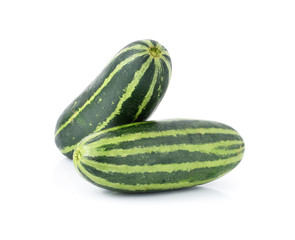 Fresh cucumber isolated on white background