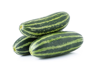 Fresh cucumber isolated on white background