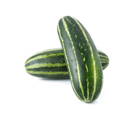 Fresh cucumber isolated on white background