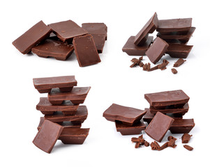 Chocolate isolated on white background