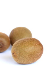 Kiwifruit on White Bakcground