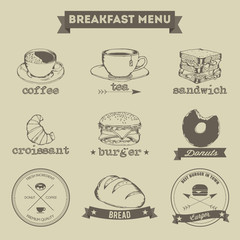 Breakfast Menu Hand Drawing Style